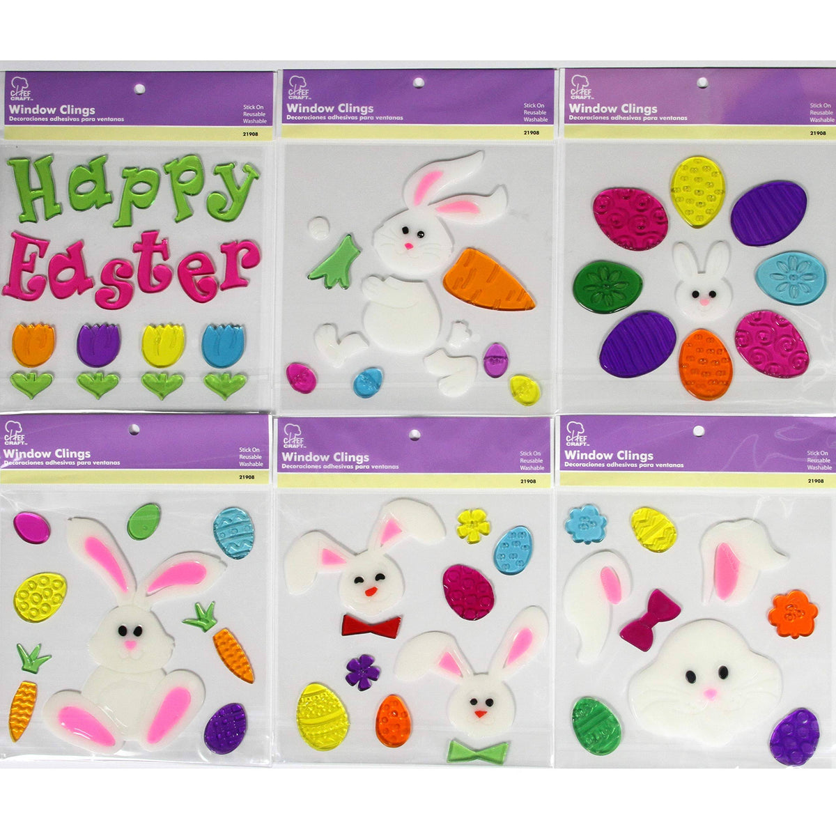 Easter Window Gel Cling - Case of 36 P347821