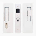 Magnetic Keyed Entry Pocket Door Lock Set with LH Snib, Bright Chrome Z7276