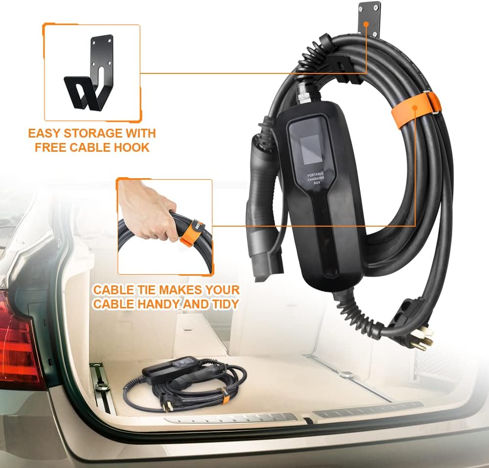 32 Amp Level 2 Portable EV Charger with NEMA14-50 S410