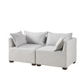 2-Piece Modular Loveseat Sofa Z7029
