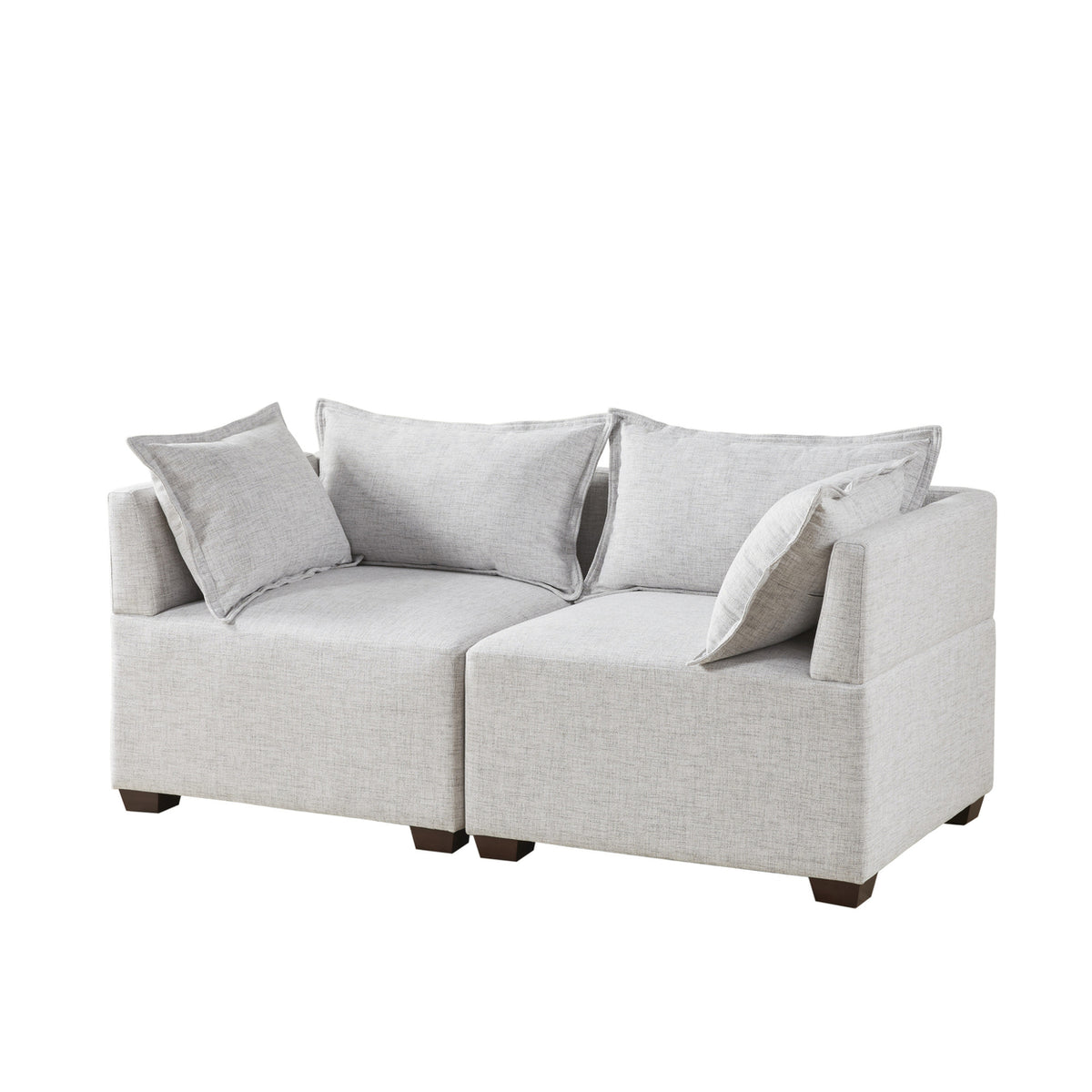2-Piece Modular Loveseat Sofa Z7029
