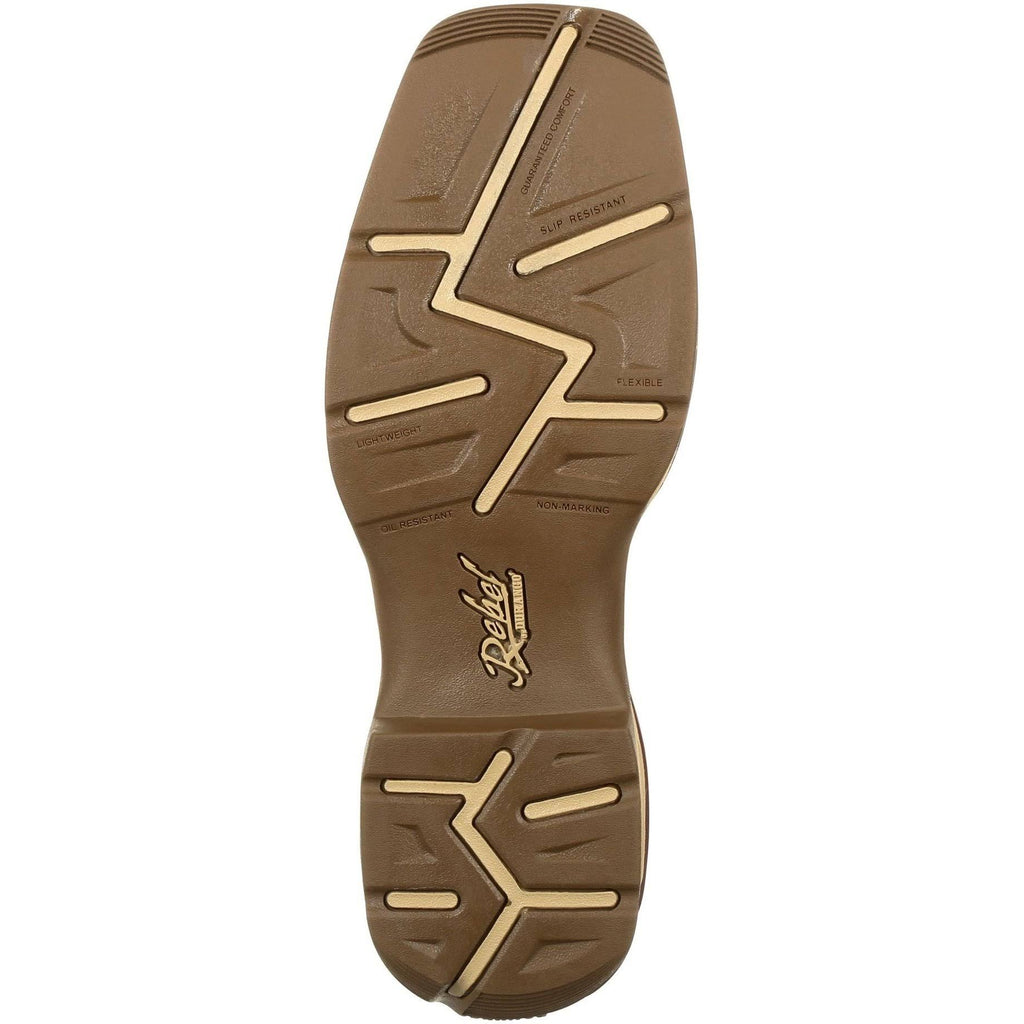 Brown Desert Camo Work Boots D1749
