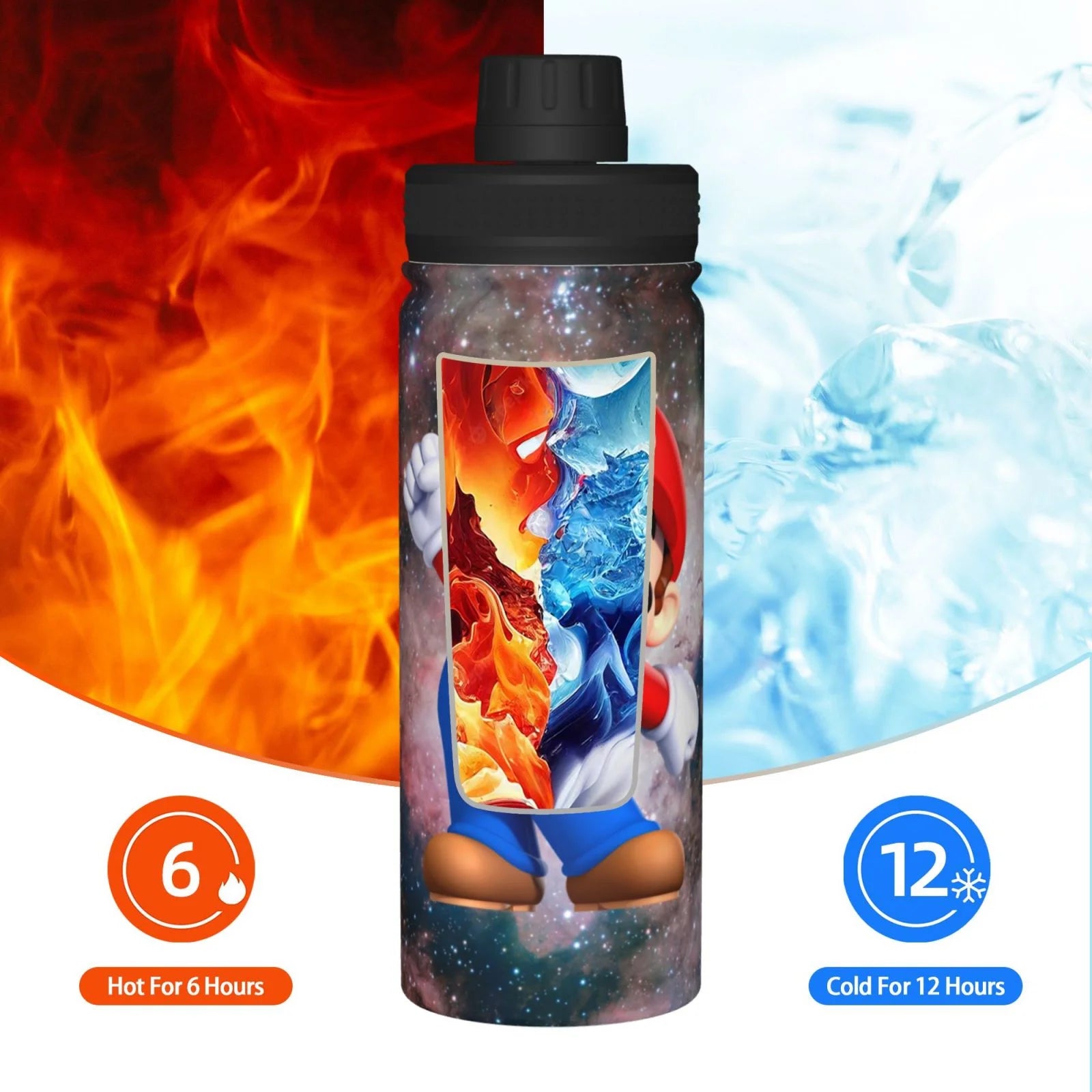 18OZ Insulated Stainless Steel Water Bottle E98693