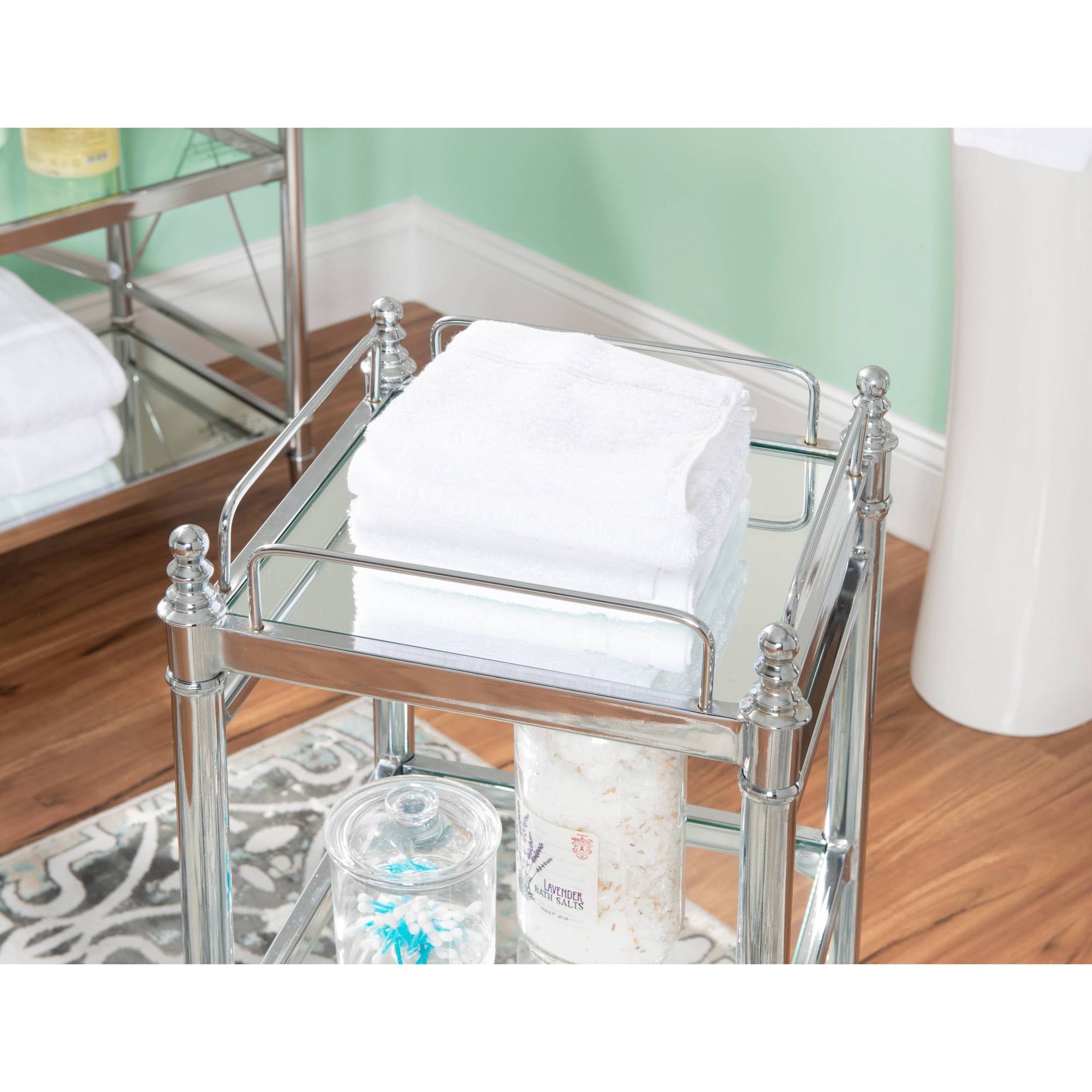 Chrome and Glass Cart G2176