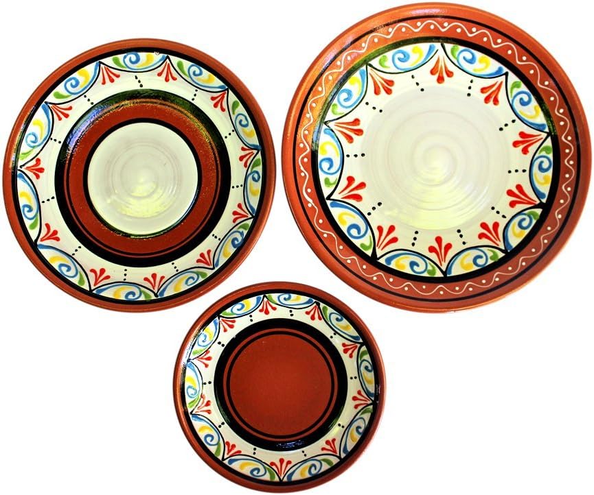White 5-Piece Dinner Plate Set G679