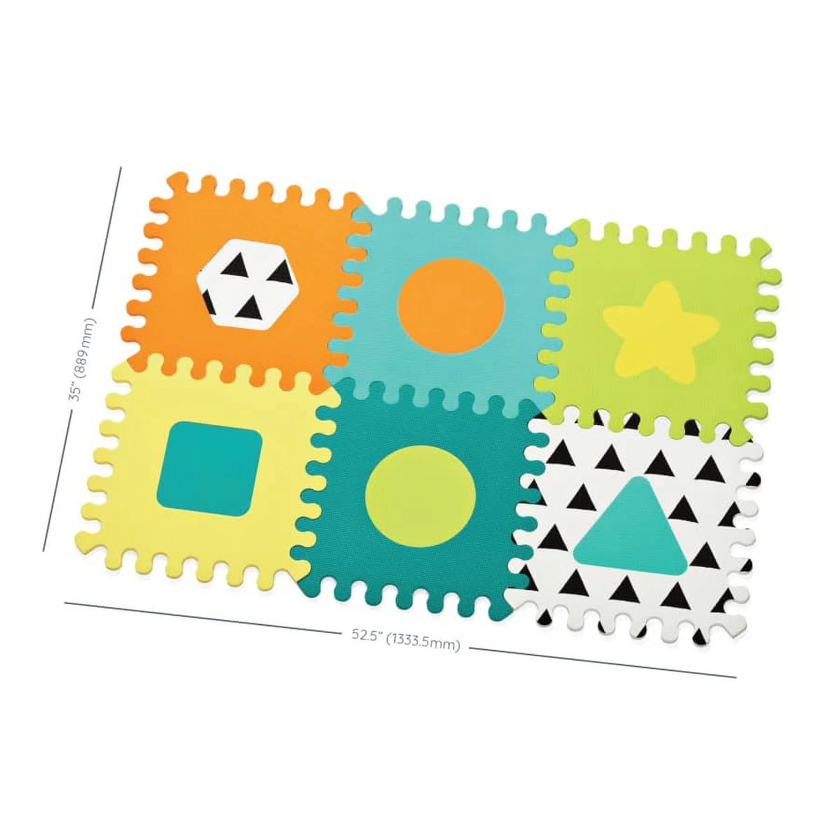 Multicolor Soft Foam Puzzle Mat X151479