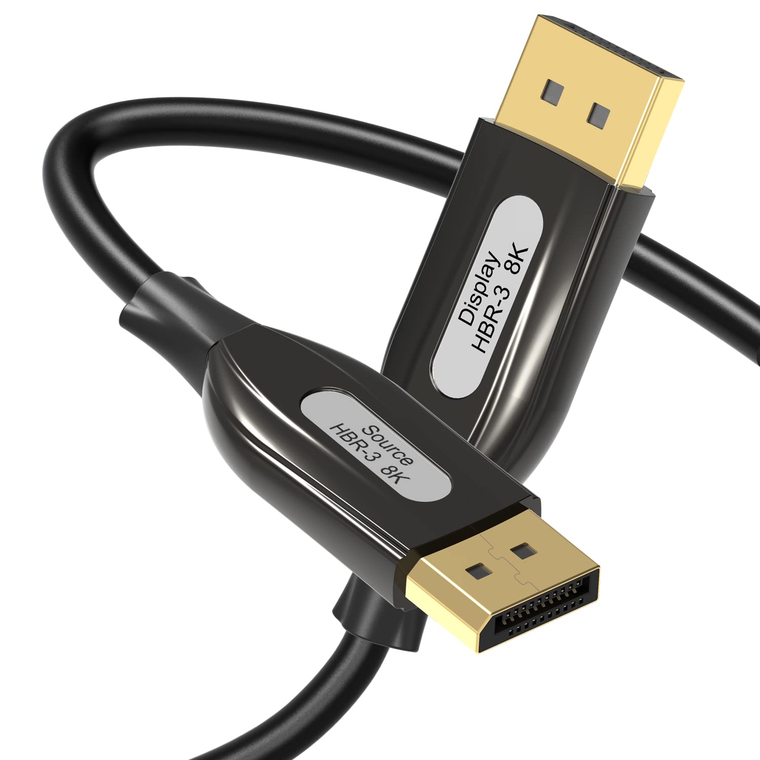 8K DisplayPort Fiber Optic Cable 100ft/30m, Braided D645206