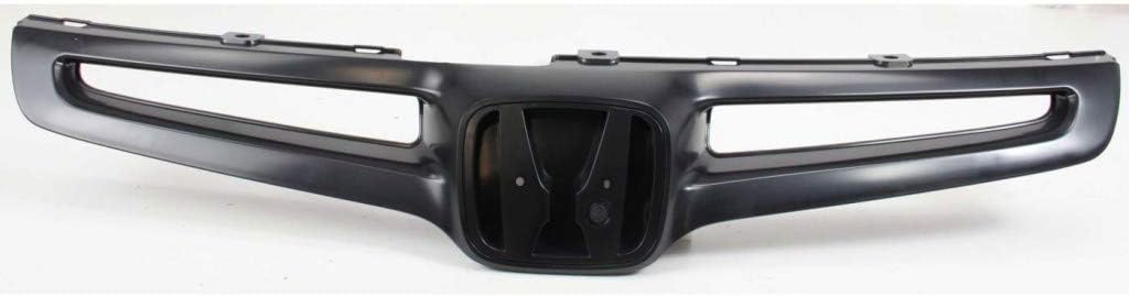 Painted Black Grille Assembly for Honda Accord Sedan 2003 2004 2005 Pack of 2 X819