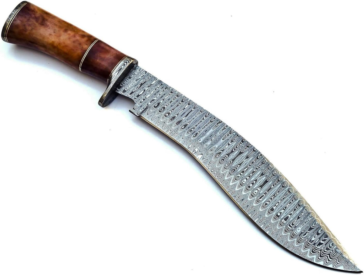 Handmade Damascus Steel 15 Inches Kukri Knife T1803