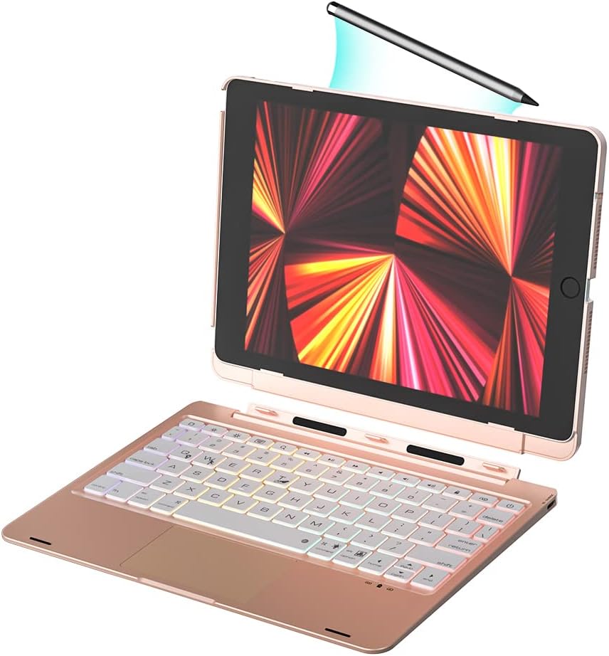 Keyboard Case for iPad Pro 12.9 inch with Trackpad, Detachable Bluetooth Keyboard Case V16488