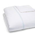 Full/Queen White/Blue Duvet Cover I696