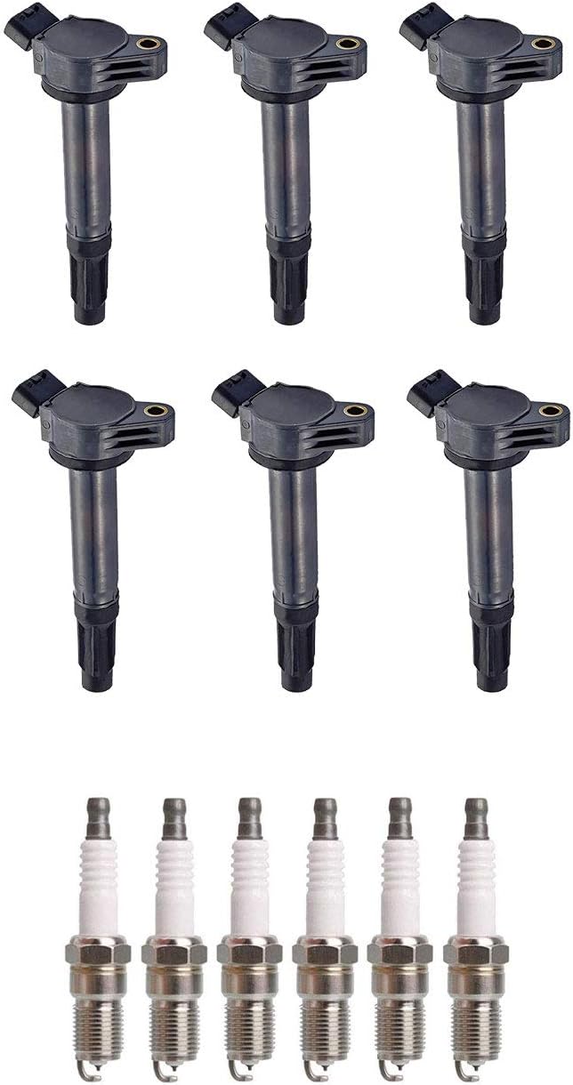 Set of 6 Ignition Coil Pack and 6 Spark Plugs J177
