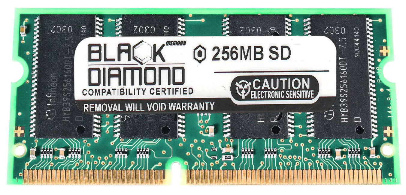 256MB Black Diamond Memory Module SDRAM SO-DIMM 144pin PC100 B551