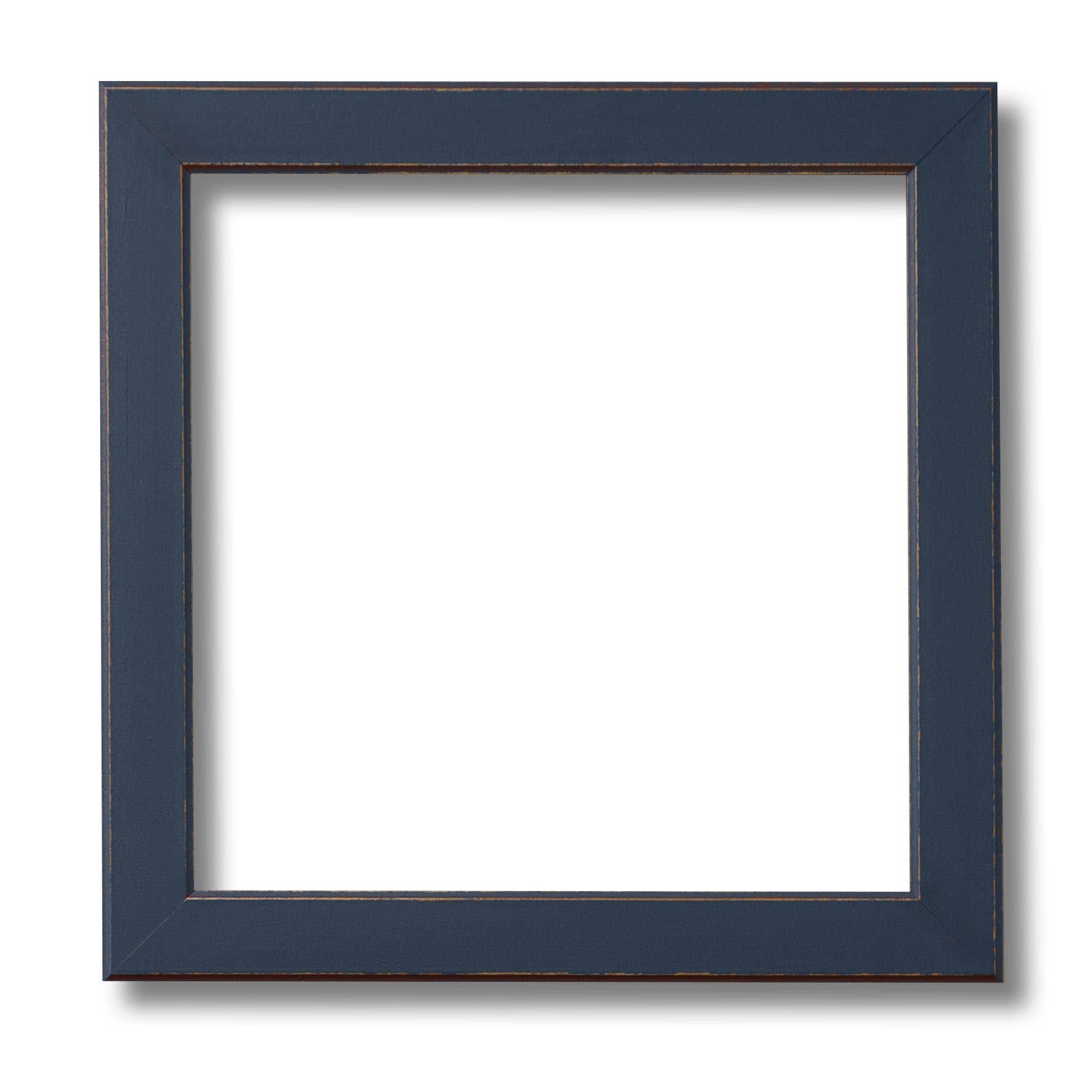 Dark Blue Beveled Edge Wood Frame Q53964