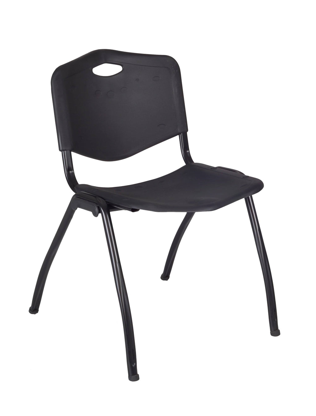 Mahogany Training Table and 2 Stack Chairs X598