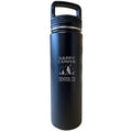 32 Oz Engraved Black Insulated Stainless Steel Water Bottle Tumbler K960