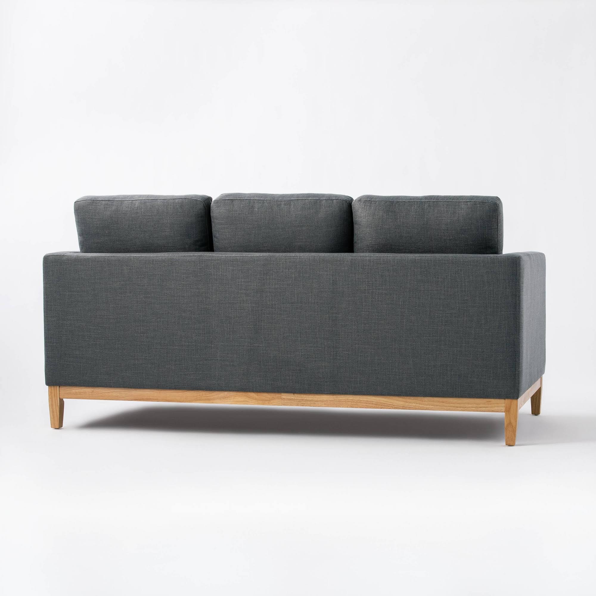 Dark Gray Wood Base Sofa Z94418