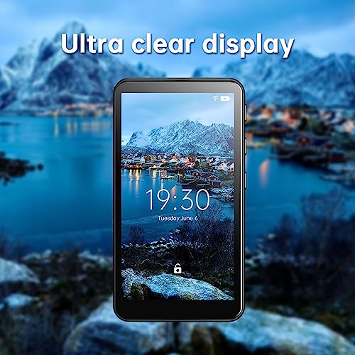 80GB MP3 Player with Bluetooth and WiFi, 4-inch Touch Screen, HiFi Music Player with Speaker (Matte Black) V352847
