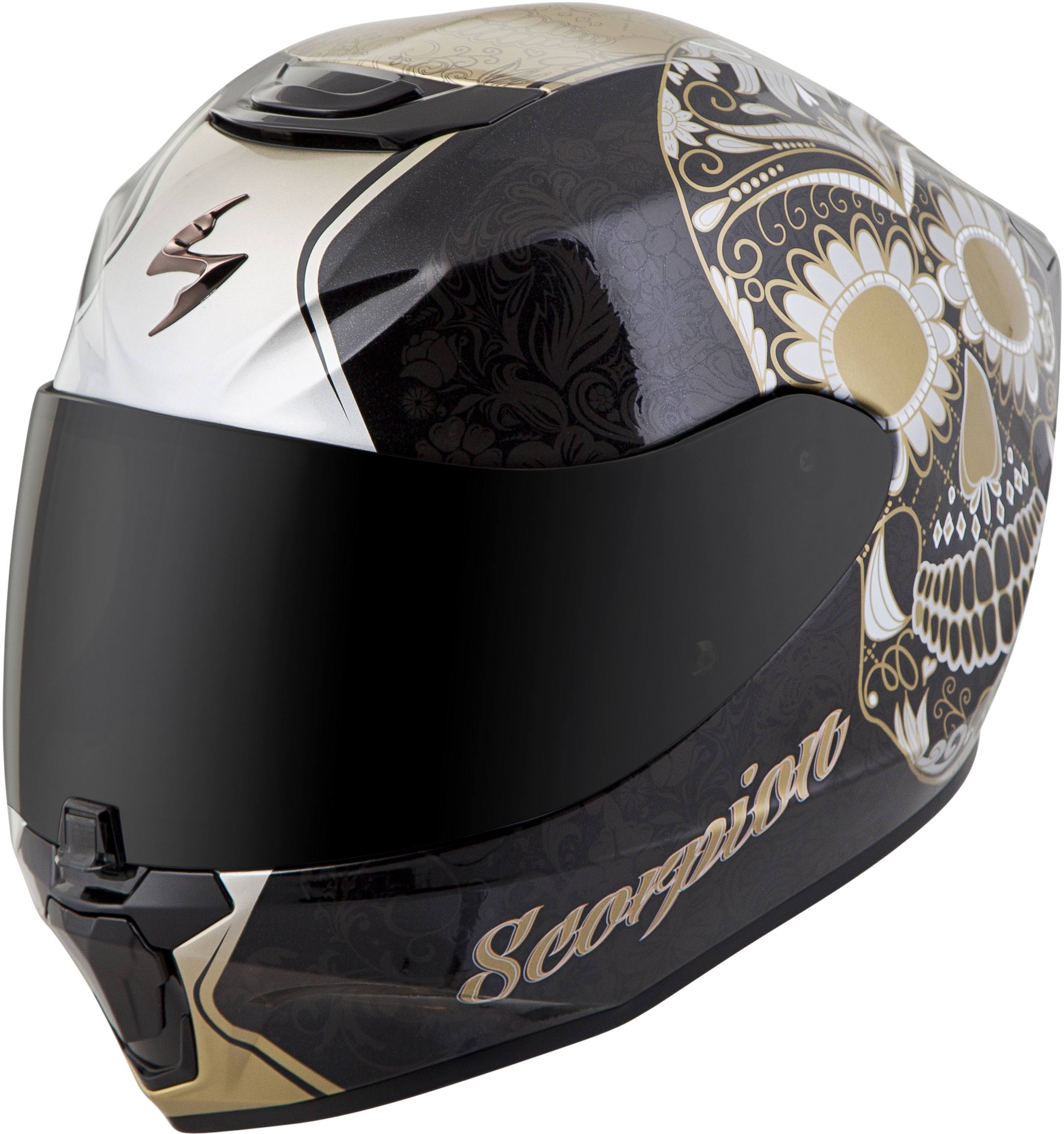 Black/Gold Motorcycle Helmet T57811