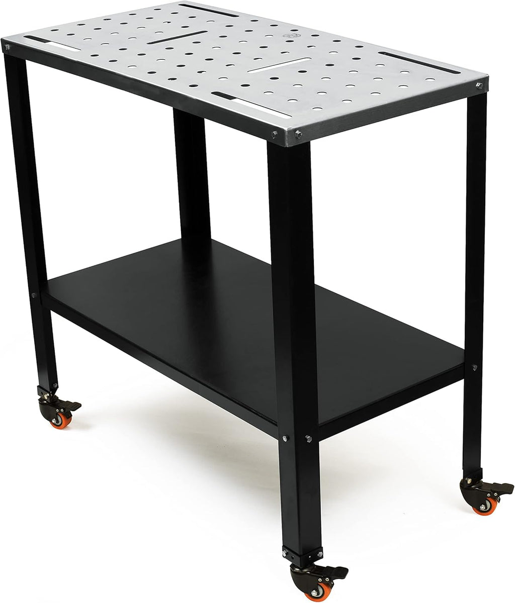 Stainless Steel Portable Welding Table with 3 inch TPU Wheels Z3260