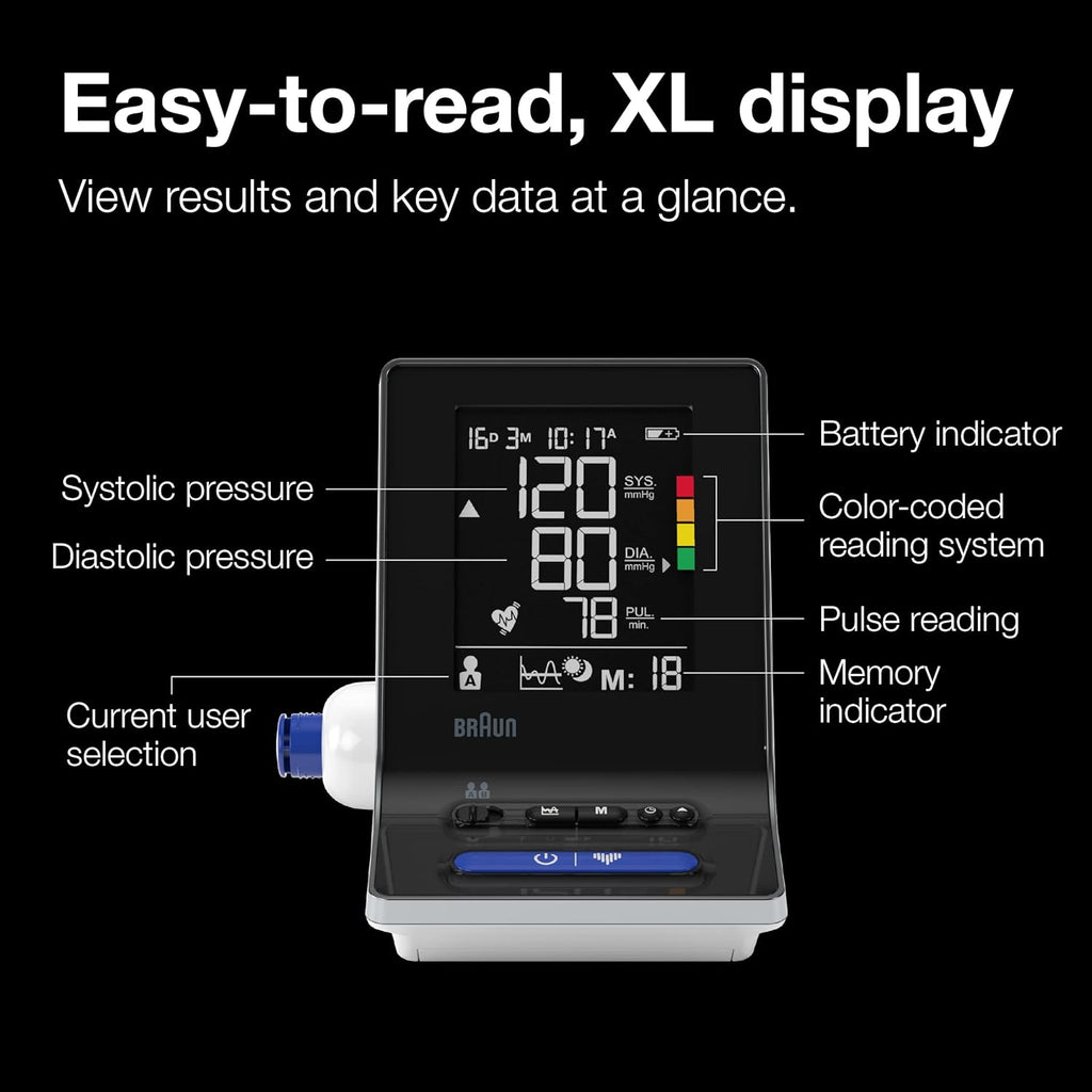 Upper Arm Blood Pressure Monitor with 2 Cuff Sizes Z898501
