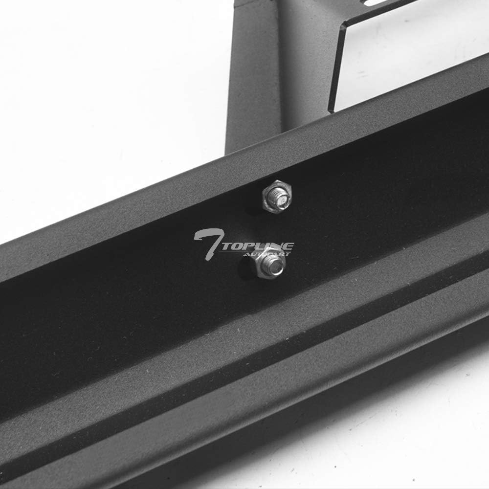 Matte Black Steel Drop Step Side Nerf Bars F139858