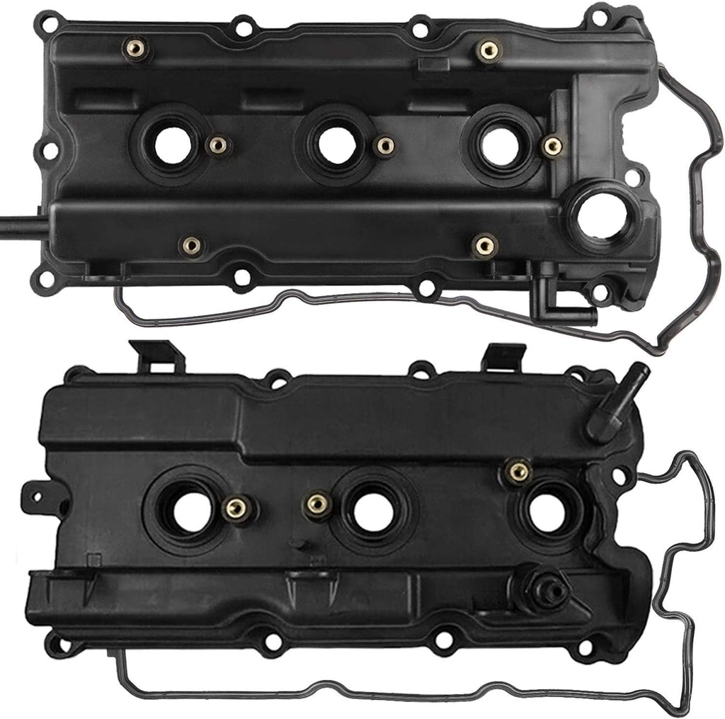 Pair Engine Valve Covers Kit with Gaskets for V6 3.5L VQ35DE V665637
