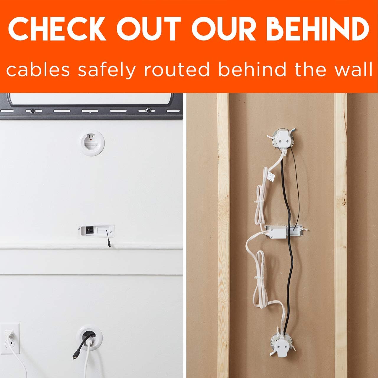In-Wall TV & Soundbar Power Kit with Low Voltage Cable Management X3205