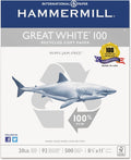 100 Recycled Copy Paper, 20Lb, 8-1/2 X 11, White, 5,000 Sheet W831
