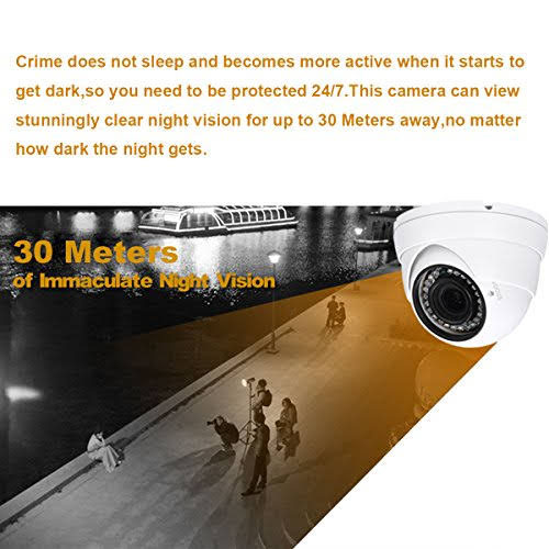Analog CCTV Dome Camera HD 1080p 4-in-1 2.8mm-12mm Varifocal Lens Z21562