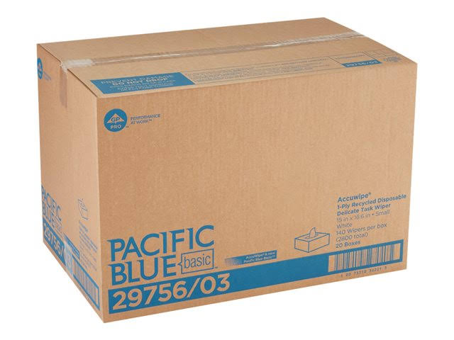140 Sheets White Disposable Paper Cleaning Wipes, Pack of 20 Q2913