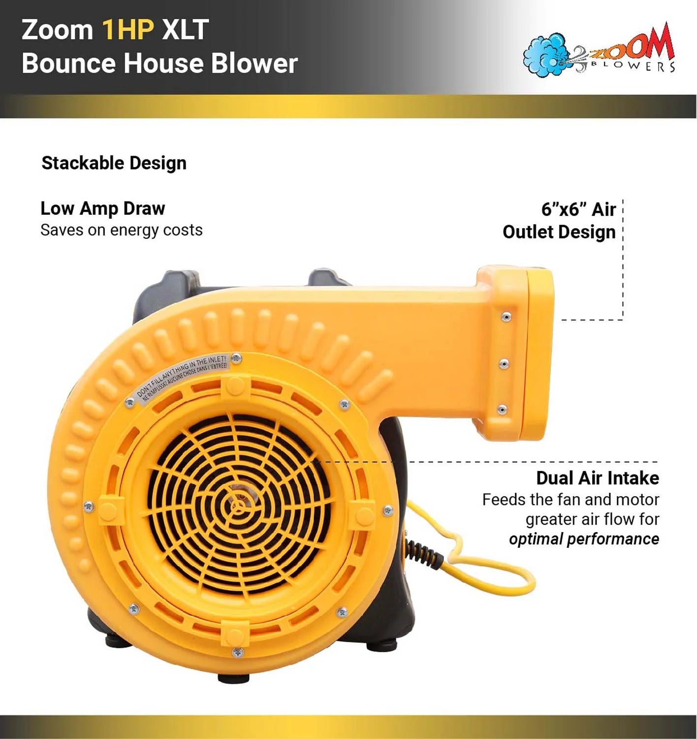 Commercial 1 HP Inflatable Bounce House Blower D73507