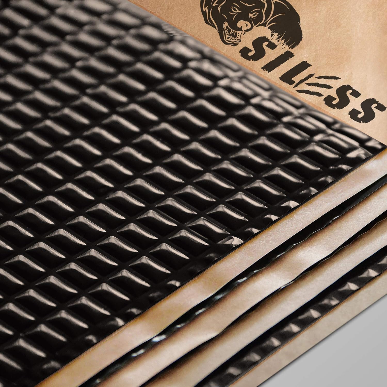 Black 50 mil 52 sqft Sound Deadening Mat F5267
