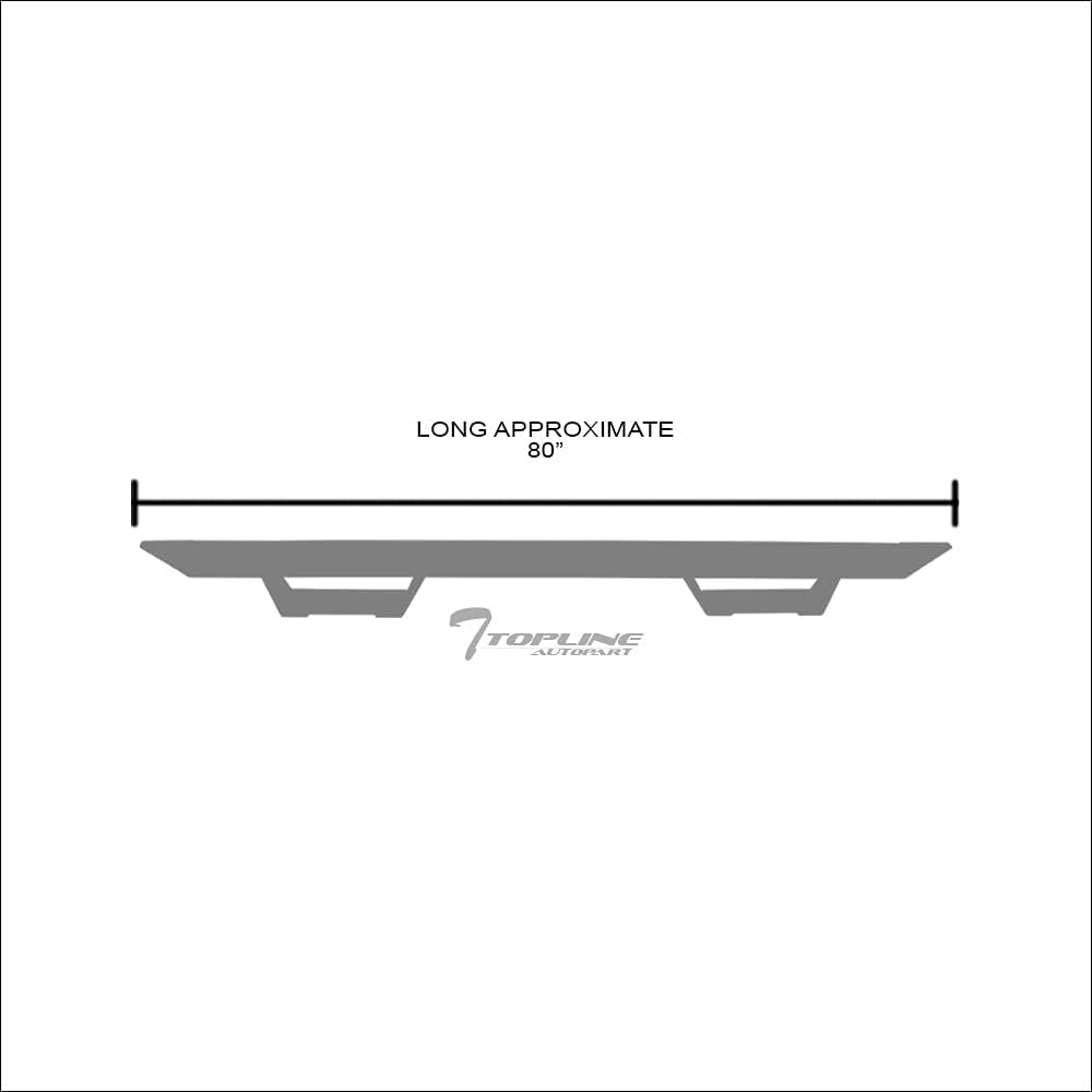 Matte Black Steel Drop Step Side Nerf Bars F139858