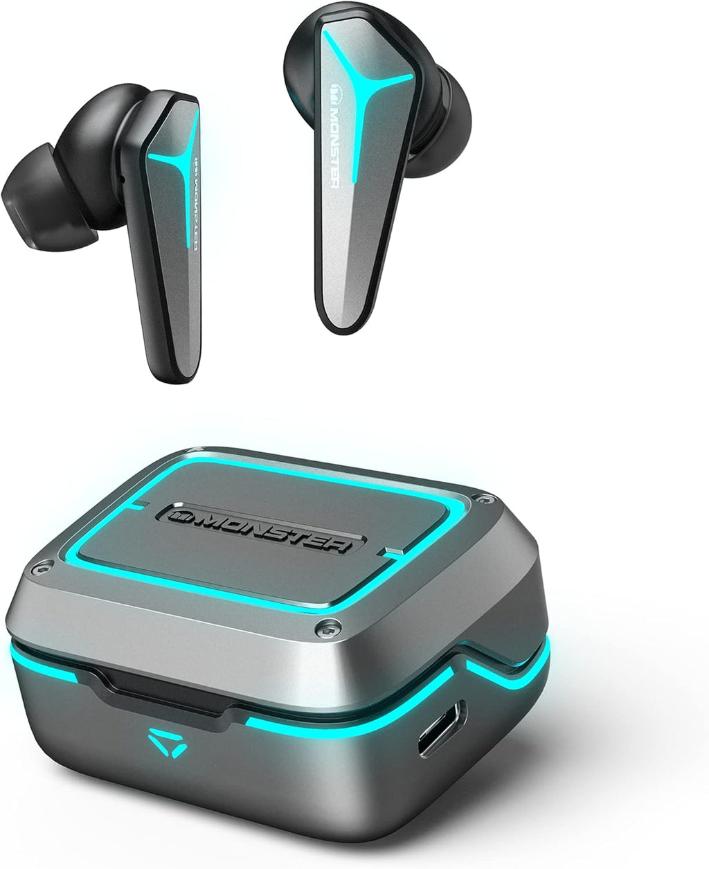 Wireless Earbuds with Mic, Noise Cancelling Gaming Earbuds, Black, Pack of 2 A87599