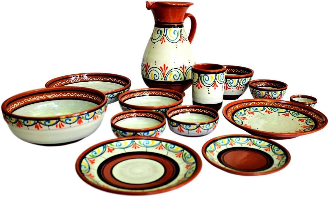 White 5-Piece Dinner Plate Set G679
