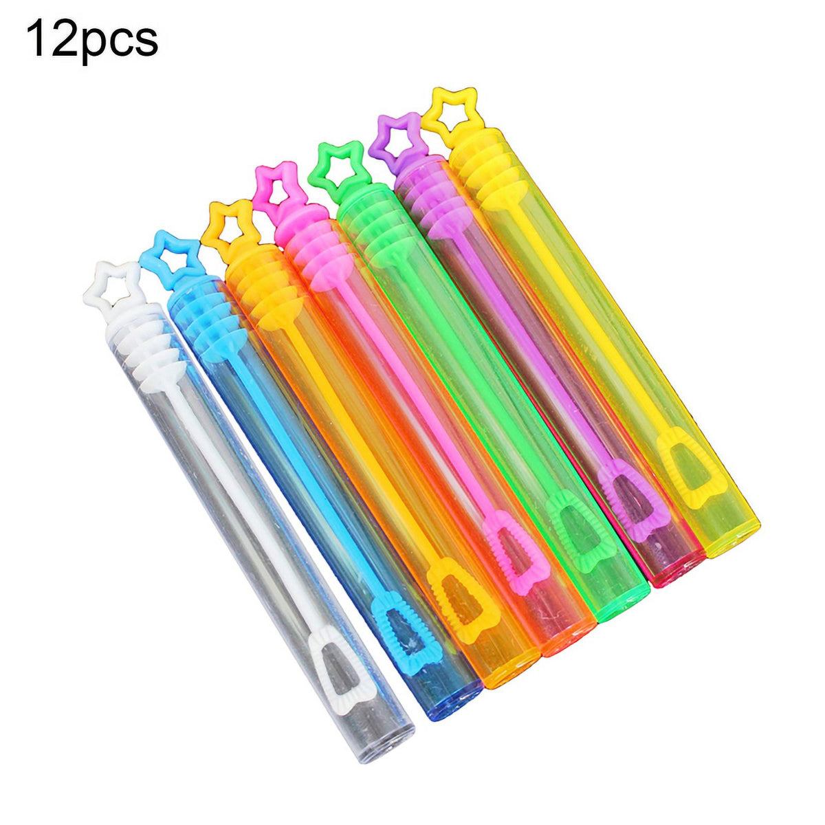 12Pcs Star Heart Shape Bubble Wands Toys A759141