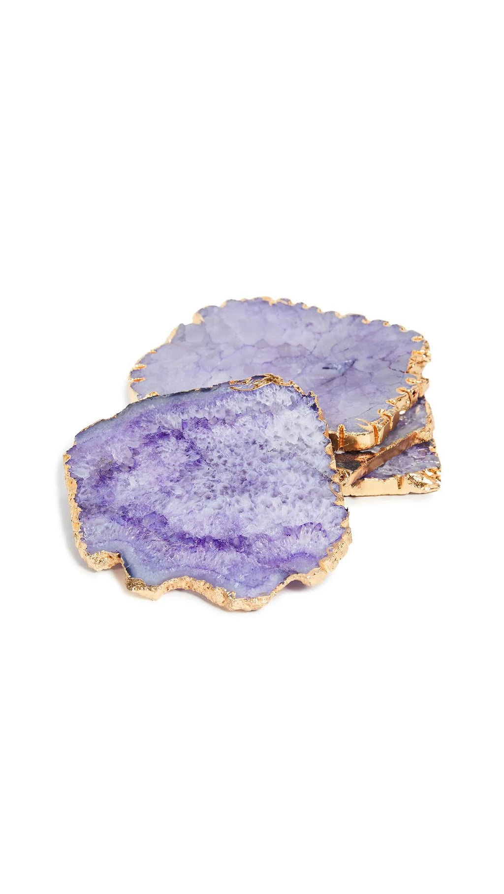 Set of 4 Agate Coasters B929