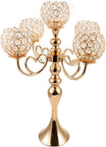Gold Crystal Candle Holders, Pack of 2 W58458