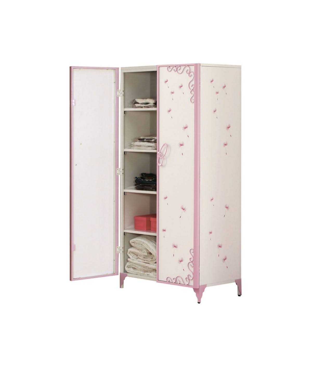 White & Light Purple Armoire P931