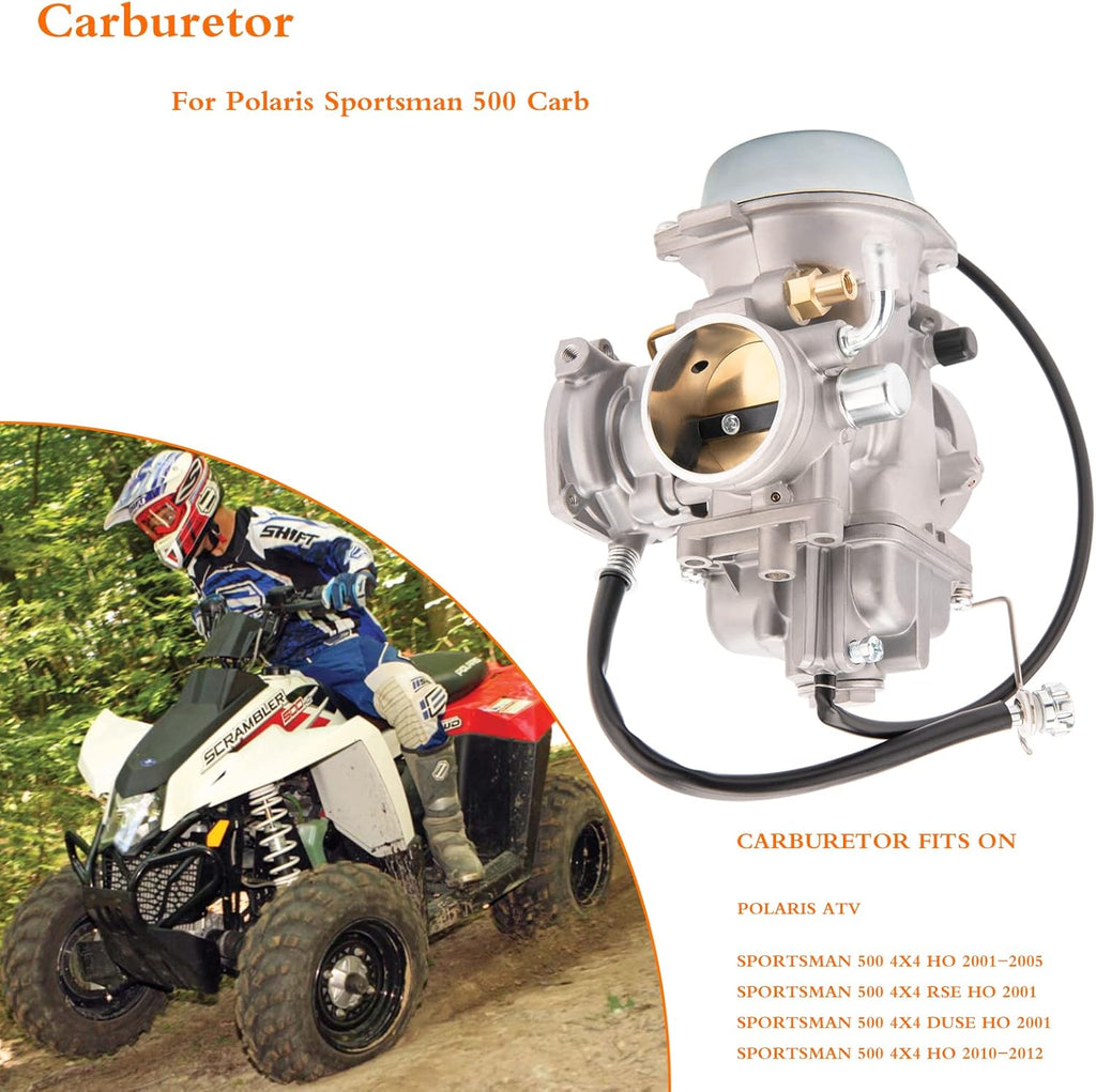 Carburetor for Polaris Sportsman 500 HO 4X4 2001-2005 & 2010-2012, Scrambler 500 4x4 1997-2009, Trail Boss 325 2000-2002 ATV B216157