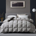 White King Size 60 Oz Goose Feathers Down Comforter with 8 Corner Tabs G27052