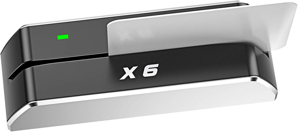 X6 BT Bluetooth Magnetic Card Reader Writer USB 3 Tracks Swipe Encoder P291