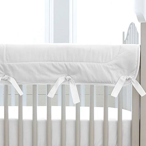 Solid White Crib Rail Cover P662399