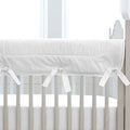 Solid White Crib Rail Cover P662399