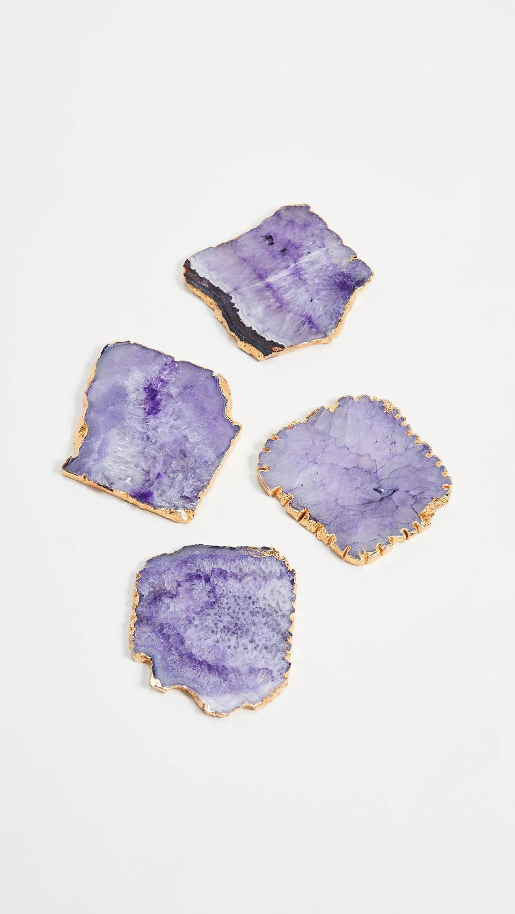 Set of 4 Agate Coasters B929