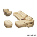 Modern Sectional Sofa Set with Cup Holder, USB, Adjustable Headrests & Bluetooth Speaker C99293