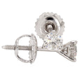1/2 Ctw Lab-Grown Diamond Stud Earrings 14k White Gold Q39207
