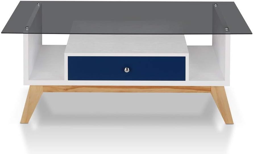 Blue Two-Tone Coffee Table Y34399
