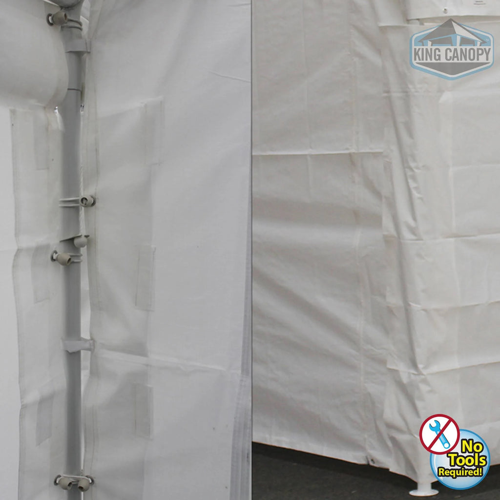 White 10 ft. x 20 ft. Sidewall Kit with Windows C511688